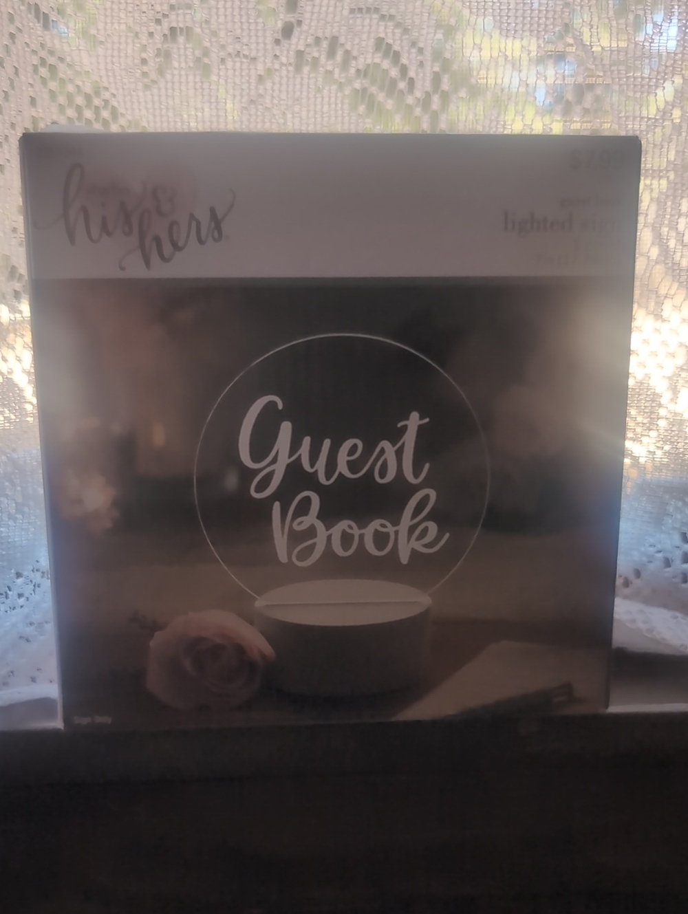 Lighted Guest Book - White